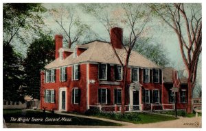 The Wright Tavern Concord Massachusetts Postcard