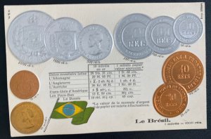 Mint Brazil Postcard Coins Exchange Values