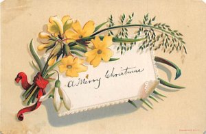 Approx. Size: 3 x 4.5 A Merry Christmas  Late 1800's Tradecard Non  