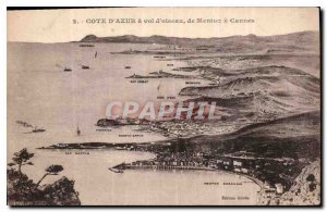 Postcard Old French Riviera has air from Menton Cannes