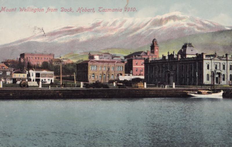 Mount Wellington From Dock Hobart Tasmania Australia Postcard