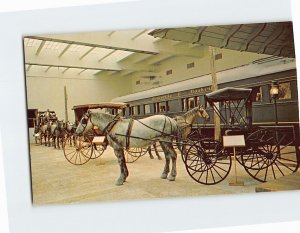 Postcard Road and Rail Building Adirondack Museum Blue Mountain Lake NY USA