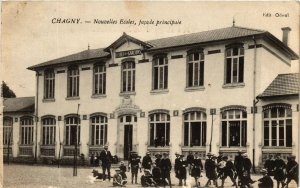 CPA CHAGNY Nouvelles Ecoles, facade principale (649499)