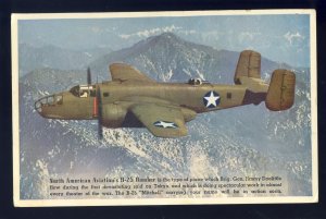 North American Aviation B-25 Bomber Postcard, US Savings Bond Drive, 1943!