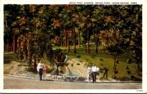 Iowa Cedar Rapids Bever Park Rock Pool Garden 1929 Curteich