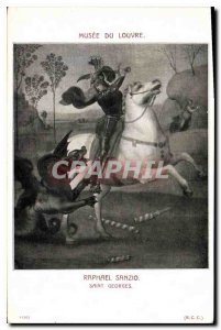 Old Postcard Louvre Museum Raphael Sanzio Saint George