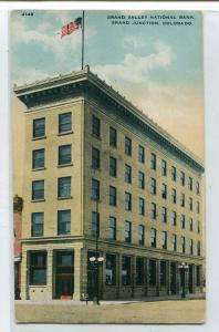 Grand Valley National Bank Grand Junction Colorado 1910c postcard