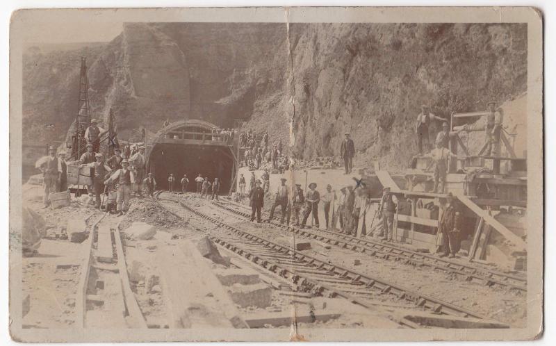 Social History; Unlocated Labourers On Railway Tunnel Construction RP PPC