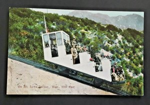 Mint Vintage Mount Lowe Railway Incline Echo Mountain California Postcard