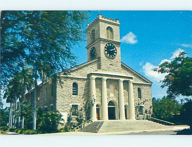 Unused Pre-1980 CHURCH SCENE Honolulu Oahu Hawaii HI A6608