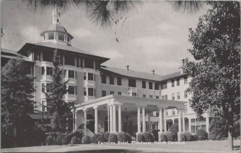 Postcard Carolina Hotel Pinehurst North Carolina NC 1956