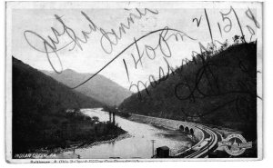 13653 Indian Creek, Pennsylvania, Baltimore & Ohio Railroad Dining Car Dept 1908