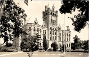 Beatrice Nebraska Old Gage County Courthouse RPPC LL Cook Postcard V17