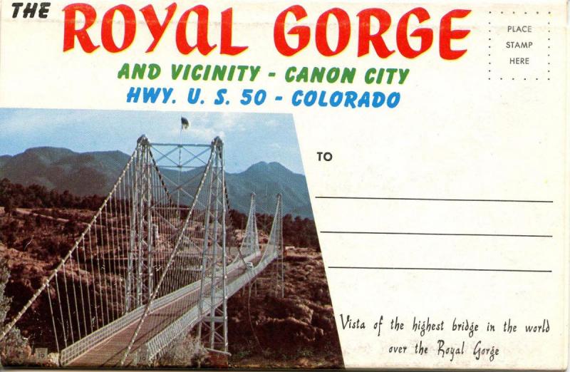 Folder -  Colorado, Royal Gorge (13 views + covers)  