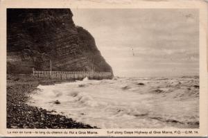 Gaspe Highway Gros Morne Quebec QC Que c1939 Vintage Postcard D47