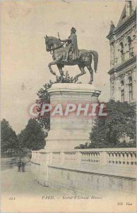 Postcard Old Paris Statue of Etienne Marcel