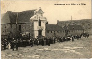 CPA AK Domfront Orne - Le Theatre et le College (800466)