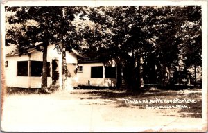 RPPC Trails End, North Houghton Lakes Roscommon MI Vintage Postcard V76