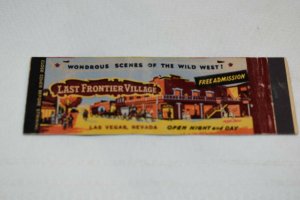 Last Frontier Village Las Vegas Nevada 20 Strike Matchbook Cover