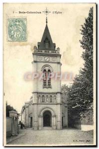 Old Postcard Colombes The Church