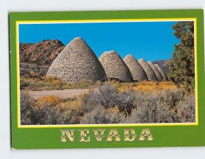 Postcard Ward Mining District Charcoal Kilns Nevada USA