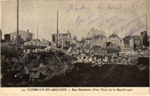 CPA Militaire Clermont-en-Argonne - Rue Gambetta (91899)