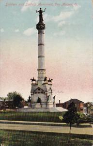 Iowa Des Moines Soldiers and Sailors Monument 1910