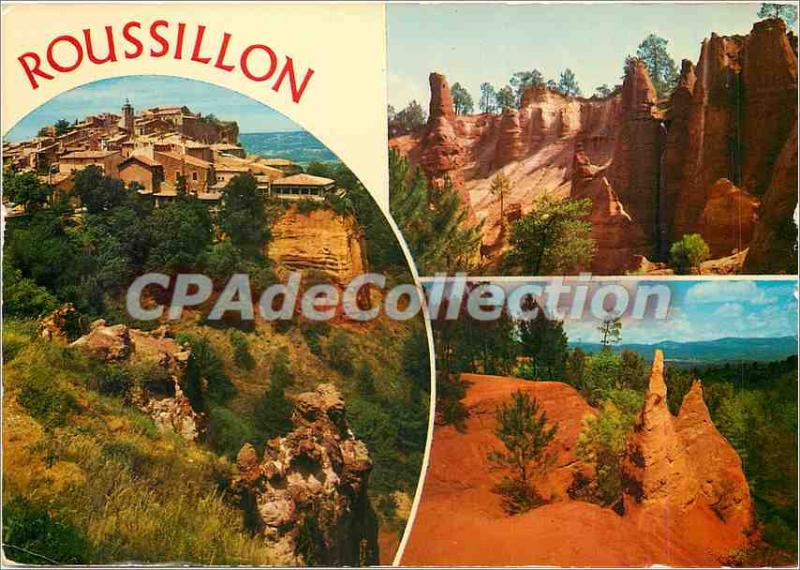 Postcard Modern Roussillon (Vaucluse) General view of Cirque Needles