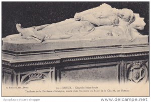 France Dreux Chapelle Saint-Louis Tombeau de la Duchesse d'Alencon morte...