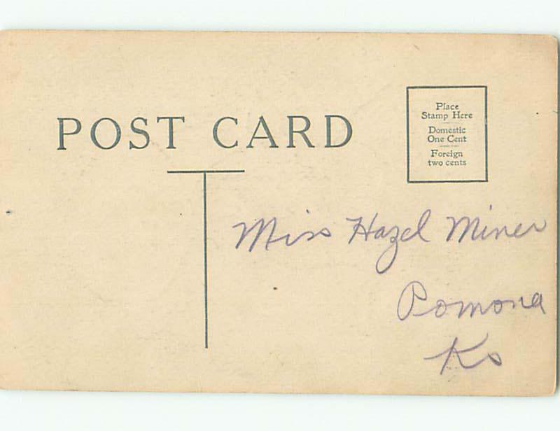 Pre-Linen black americana postcard k8762