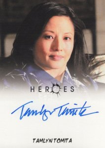 Tamlyn Tomita Heroes TV Show Hand Signed Autograph Card