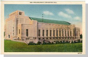 Philadelphia, Pennsylvania/PA Postcard, Convention Hall