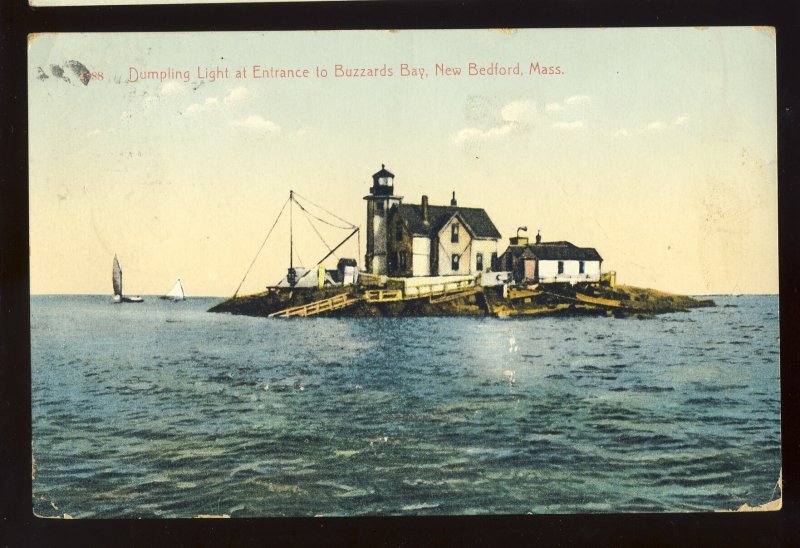 New Bedford, Massachusetts/MA/Mass Postcard, Dumpling Light/Lighthouse