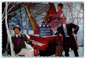 Animal Crackers Postcard Marx Brothers With Big Harp Movieland Wax Musuem