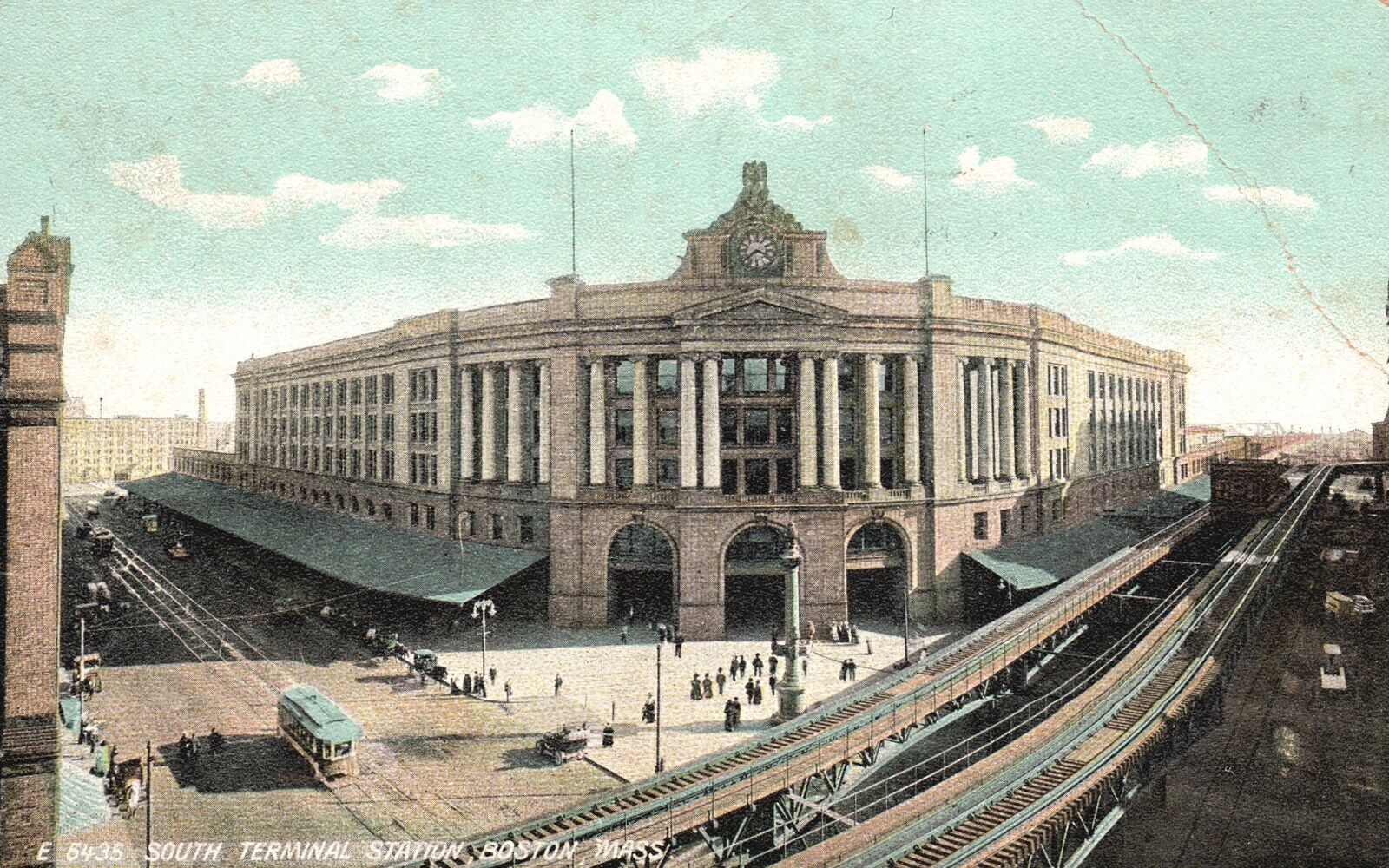 Photo Ancienne Boston 1963 - Commuters Sortant De South Station - Tirage Neuf