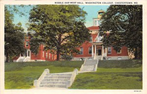 Middle and West Hall Washington College - Chestertown, Maryland MD