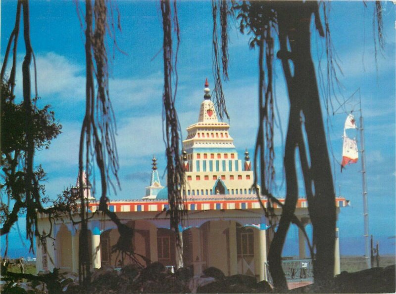 Reunion hindu temple postcard