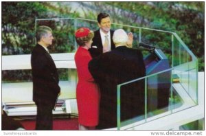 President Reagan Taking Oath Of Office By The Honorable Warren Burger