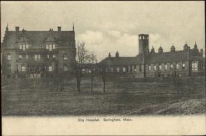 Springfield MA City Hospital c1910 Postcard