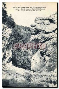Postcard Ancient Sites Picturesque Franche Comte Jura Salins surroundings Roc...