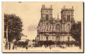 Old Postcard Vitry le Francois Marne cathedral