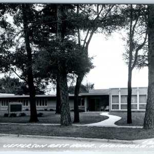 c1960s Indianola, IA RPPC Jefferson Rest Home Nursing Real Photo Postcard A104