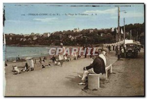 Old Postcard Perros Guirec Beach Trestraou