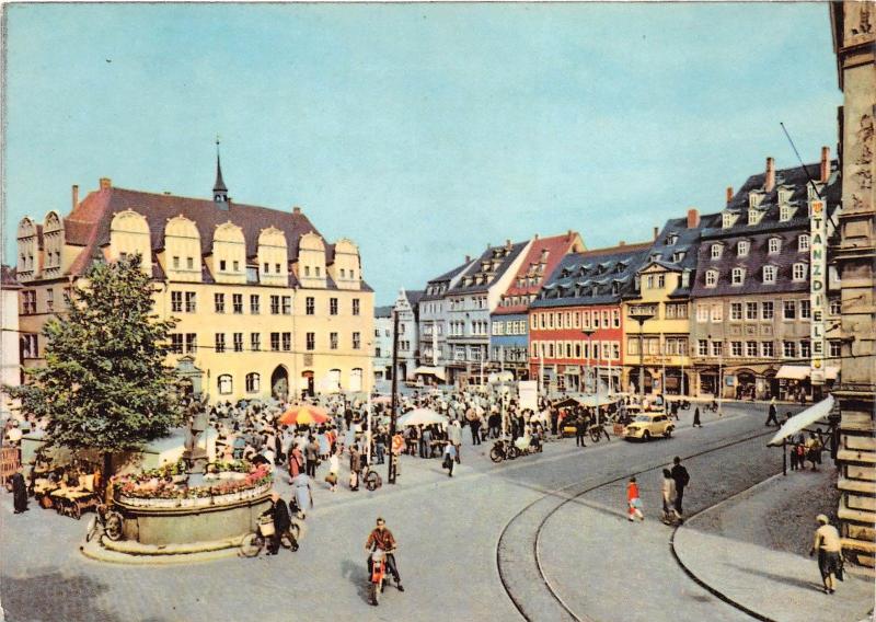 BG10409 naumburg wilhelm pieck platz motorbike car voiture   germany