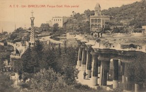 Spain Barcelona Parque Güell Vintage Postcard 07.06