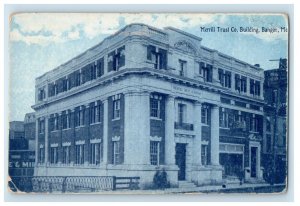 c1910's Merrill Trust Co. Building Bangor Maine ME Unposted Antique Postcard