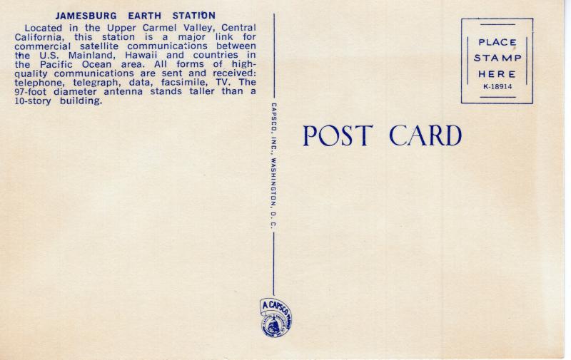 US    PC2283  JAMESBURG EARTH STATION