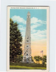 Postcard Saratoga Battle Monument, Schuylerville, New York