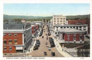 Reno Nevada Virginia Street Scene Historic Bldgs Antique Postcard K82972