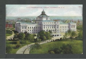 Ca 1911 Post Card Wash DC U S Congressional Library